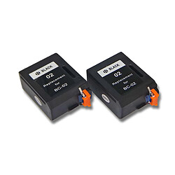 Lot de 2 cartouches d'encre vhbw pour Canon Multipass 1000 comme Canon BC-01, BC-02, BX-02. 