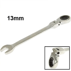 Wewoo Clé coudée à cliquet à ouverture double Prune de 13 mm, longueur: 17,8 cm