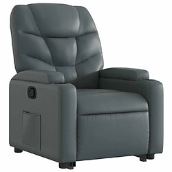 Avis Maison Chic Fauteuil Relax pour salon, Fauteuil inclinable Gris Similicuir -GKD44703