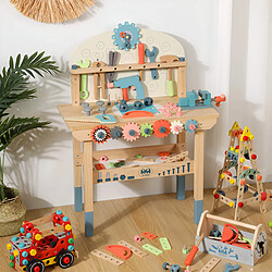 Mobili Rebecca Jeu de Banc à Outils pour Enfants Rebecca Mobili Bacaba À partir de 3 ans Bois Multicolore 79,5x59,5x29,5