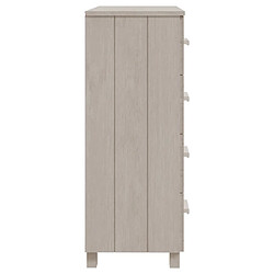 Avis vidaXL Buffet HAMAR Blanc 79x40x103,5 cm Bois massif de pin