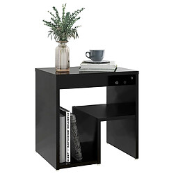 Acheter vidaXL Table de chevet noir 40x30x40 cm bois d'ingénierie