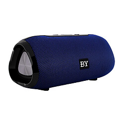 Wewoo Enceinte Bluetooth BY Portable Haut-parleur Étanche 3D Stéréo Musique Surround Système de sonorisation extérieure Prise en charge TF AUX Bleu 