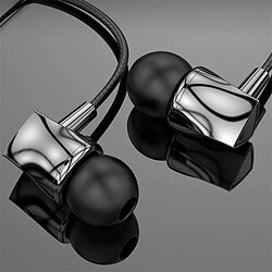 Avis In-Ear Bass Stereo Wire Control Headset Subwoofer Musique Écouteurs Sport Écouteurs Avec Microphone X10 Noir