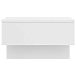 Acheter vidaXL Table de chevet murale Blanc