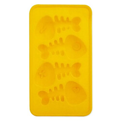 Acheter Totalcadeau Moule chocolet et bac à glacons arêtes de poisson en silicone jaune