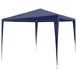 vidaXL Tonnelle de jardin Tente de réception Chapiteau Bleu 3x3m