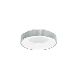 NOVA LUCE Plafonnier RANDO THIN Argent Brossé LED 30 W