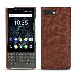 Coque cuir Blackberry Key2 - Coque arrière - Marron délicat ( Pantone #95614d) - NOREVE