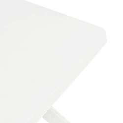 Avis vidaXL Table de bistro Blanc 70x70x72 cm Plastique