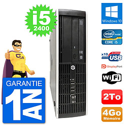 PC HP Compaq Pro 6300 SFF Intel i5-2400 RAM 4Go Disque Dur 2To Windows 10 Wifi · Occasion 