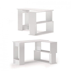 Acheter Mpc Bureau blanc en forme de L 120 x 74 x 90 cm (LxHxP