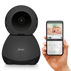 Alecto Babyphone Wi-Fi avec caméra orientable à distance SMARTBABY10BK Noir