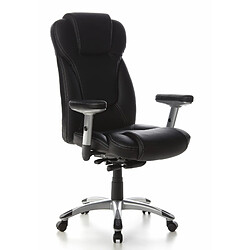 Siège de bureau / Fauteuil de direction EMBASSY 200, cuir fin noir hjh OFFICE