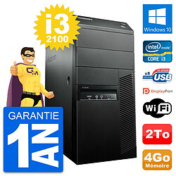 PC Tour Lenovo ThinkCentre M91p Intel i3-2100 RAM 4Go Disque 2To Windows 10 Wifi · Occasion 