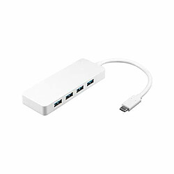 1Control Hub USB Type C Goobay - 4 ports USB 3.0 (Blanc)