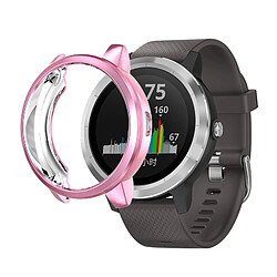 Wewoo Boîtier de montre Pour étui de protection en TPU Garmin Vivoactive 3 rose 