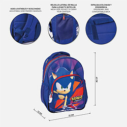 Cartable Sonic Violet 32 x 15 x 42 cm pas cher