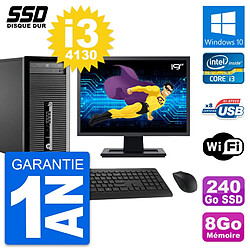 PC Tour HP ProDesk 400 G1 Ecran 19" i3-4130 RAM 8Go SSD 240Go Windows 10 Wifi · Occasion 