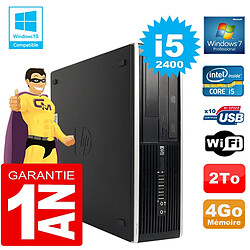 PC HP Compaq 8300 SFF Core I5-2400 Ram 4Go Disque 2 To Graveur DVD Wifi W7 - Occasion