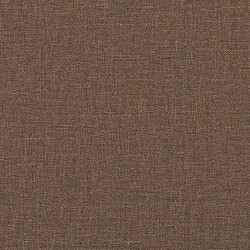 Acheter vidaXL Ensemble de canapés 2 pcs avec coussins Marron Tissu