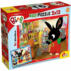 Acheter Lisciani- Bing 2 Puzzles X 12 Pieces ? A L?ECOLE-81233, 81233