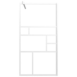 Avis Maison Chic Paroi de douche | Écran de douche | Cloison de douche 100x195 cm ESG Verre Blanc -GKD99636