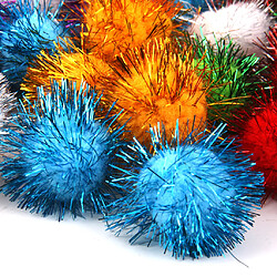 Avis 170pcs Boules de Pompon Multicolors Rondes 1.5cm et 3.5cm