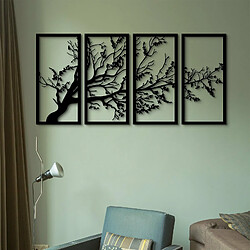 Avis DEKORY 4 panneaux Art Mural Branche d'arbre - 150x75 cm