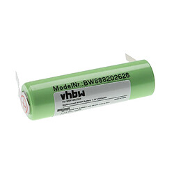 vhbw Batterie compatible avec Panasonic ER140, ER141 tondeuse à cheveux (2500mAh, 1,2V, NiMH) 