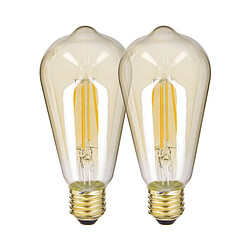 But Lot 2 ampoules LED Edison E27 XANLITE DECO Verre ambré