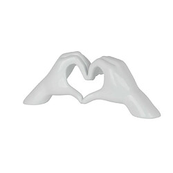 Avis Magneticland Sculpture Mains Coeur finition Blanc Collection INITIAL