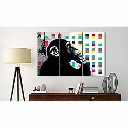 Paris Prix Tableau Imprimé The Thinker Monkey - Banksy 60 x 90 cm