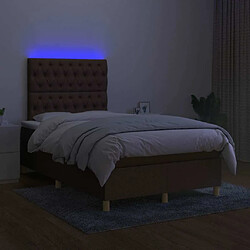 Acheter Sommier à lattes,Cadre à lattes de lit pour Adulte matelas et LED Marron foncé 120x200 cm -MN10711