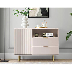 Bestmobilier Monica - buffet - beige - 107 cm