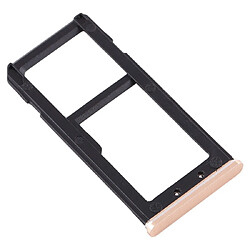 Acheter Wewoo Tiroir pour carte SIM Plateau SIM + SIM / Micro SD Nokia 6 TA-1000 TA-1003 TA-1021 TA-1025 TA-1033 TA-1039 Or