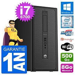 PC Tour HP EliteDesk 800 G2 Intel i7-6700 RAM 8Go Disque 500Go Windows 10 Wifi - Occasion