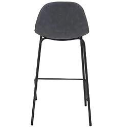 Lot de 4 Chaises de Bar Noir Vieilli KosyForm pas cher