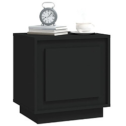 Acheter Maison Chic Lot de 2 Tables de chevet - Tables de Nuit noir 44x35x45 cm bois d'ingénierie