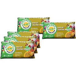 Secret Vert Tourbe blonde potager et plantes en pleine terre 60 litres (Lot de 5).