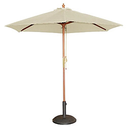 Parasol de Terrasse Professionnel Écru à Poulie Diamètre 2,5 m - Bolero