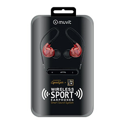 Muvit Kit Piéton M2S V2 Intra-auriculaires Stéréo Sans Fil avec Microphone Rouge / Noir pas cher