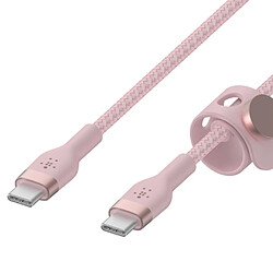 Cbl Si tressé USB-C X2 1M ros Belkin Cbl Silicone tressé US