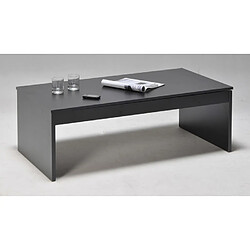 Weber Industries Table basse relevable rectangulaire en bois noir DARWIN