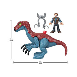 Jurassic World Figurine articulée Theizinosaurus et Owen Jurassic World Bleu / Rouge