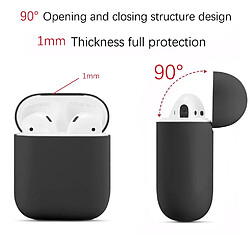 GUPBOO Housse de protection pour écouteurs Bluetooth sans fil Apple Airpods 1/2, souple, silicone