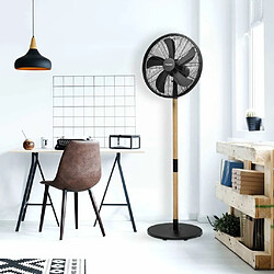 Ventilateur sur pied 45cm noir - dfs45wb - BESTRON pas cher