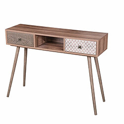 Avis Console baobab en mdf 2 tiroirs et 1 niche ouverte L.100 cm x H.75 cm+Urban Living