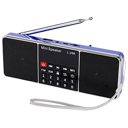 Universal MINI PORTABLE STEREO STEREO FM DISTRICTION DE DISTRICTION EXPLACEMENT LCD Prise en charge de la carte TF Carte USB Disque MP3 Player Haut-parleur (noir) | Haut-parleur portable 