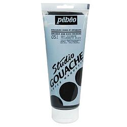 Pébéo Peinture Gouache 1 Tube de 220 ml Noir Trichrome